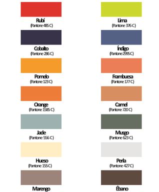 Vzorkovník farieb polyurethánových liatych podláh